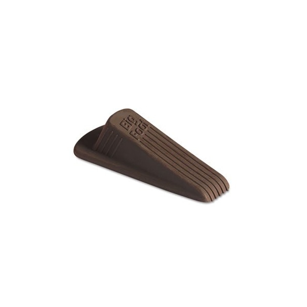 Master Caster Co Master, BIG FOOT DOORSTOP, NO SLIP RUBBER WEDGE, 2.25W X 4.75D X 1.25H, BROWN, 2PK - 00971