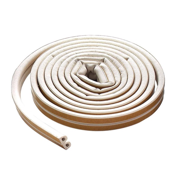 M-D Building Products M-D Building Products White EPDM Rubber Foam Weatherstrip For Doors and Windows 204 in. L X 0.25 in. - 63628