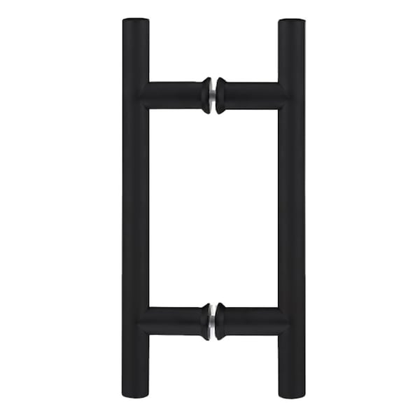 Richelieu 6inch 152 mm Center to Center Round BacktoBack Pull for Glass Door, Matte Black - 87H2R196900