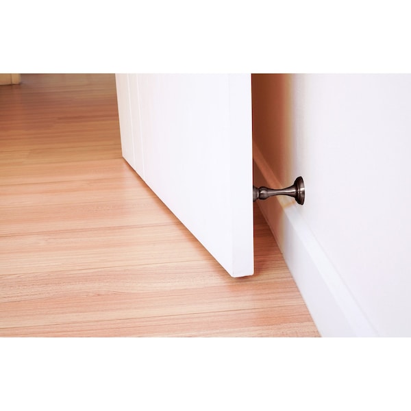 Richelieu 3inch 76 mm Magnetic Door Stop, OilRubbed Bronze - 67ORBR