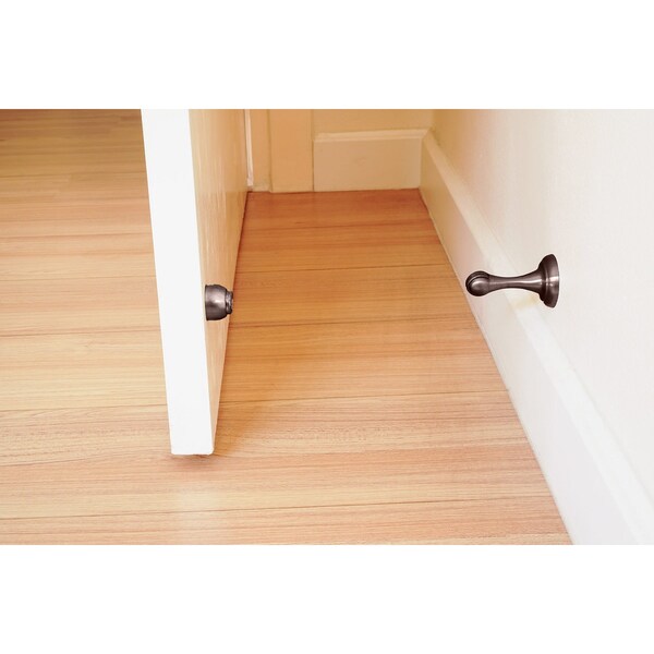 Richelieu 3inch 76 mm Magnetic Door Stop, OilRubbed Bronze - 67ORBR