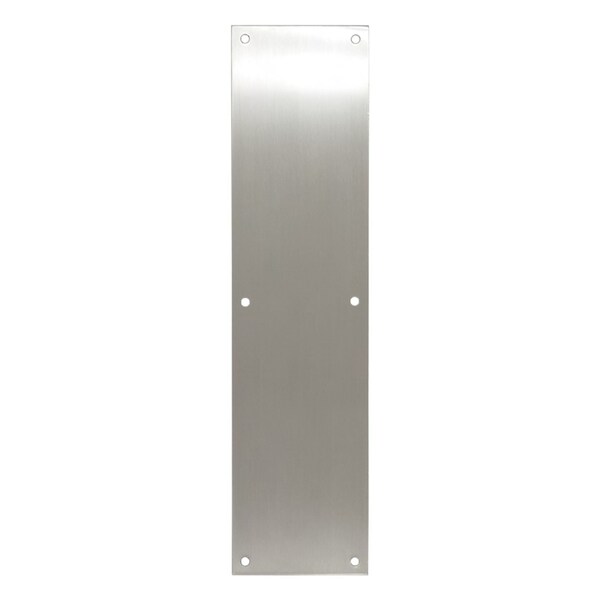 Inox INOX Push Plate 4" x 16" Satin Stainless Steel 32D - PPN4016-32D