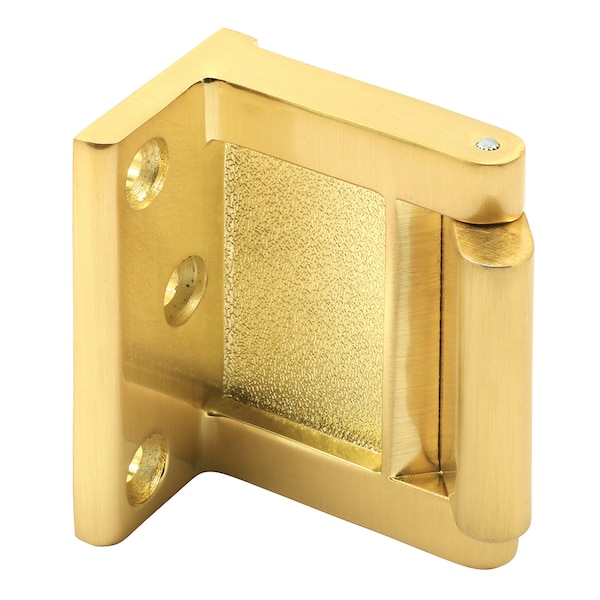 Prime-Line Hotel Door Blocker/Door Stop in Satin Brass Single Pack - MP4934
