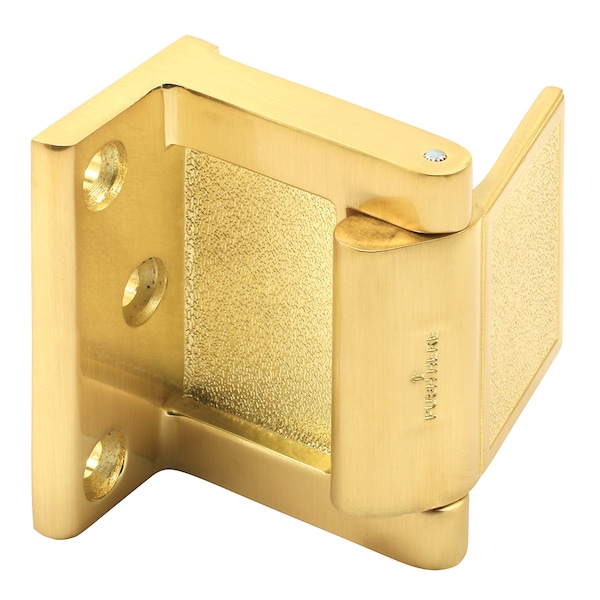 Prime-Line Hotel Door Blocker/Door Stop in Satin Brass Single Pack - MP4934