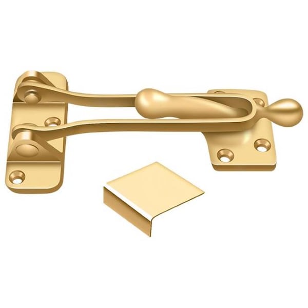 Deltana Door Guard Lifetime Brass 5" - DG525CR003