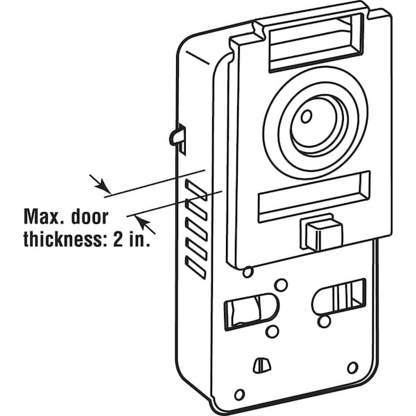 Prime-Line 200 Degree Door Viewer and Chime Single Pack - U 10814
