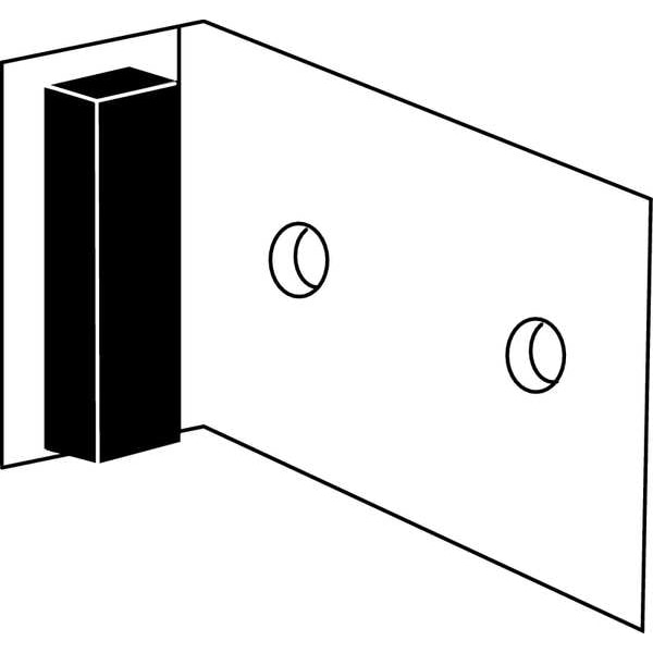 Rockwood Header Door Stop, Brass, 1"H x 1-1/2"W - 488.15