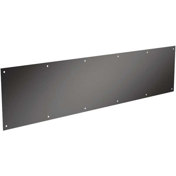 National & Spectrum Brands Hhi 8 x 34 in. Kickplate, Matte Black - 111965