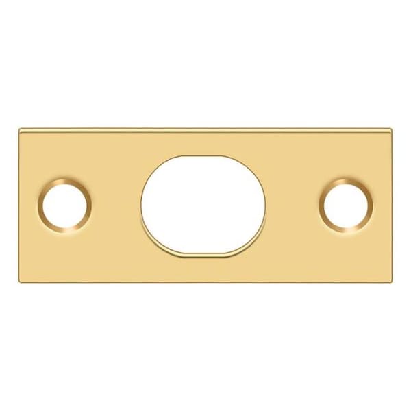 Deltana Strike Plate For Extension Flush Bolt Lifetime Brass - SP12EFBCR003