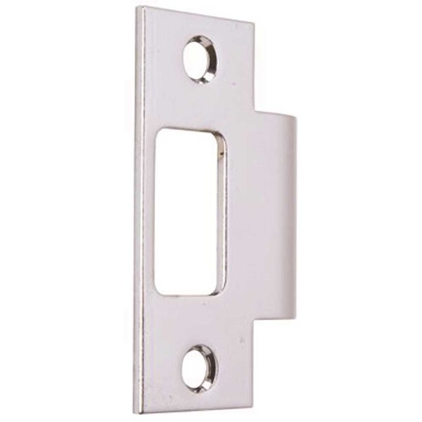 Kwikset 2-3/4 x 1-1/8 Metal Satin Chrome Jamb Strike - 3028-01 26D STR