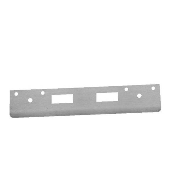Don-Jo Don-Jo Manufacturing FL 212W4-SL 12 in. Full Lip High Security Strike with 4 in. CTC Latch Holes; Silver Coated - FL 212W4-SL