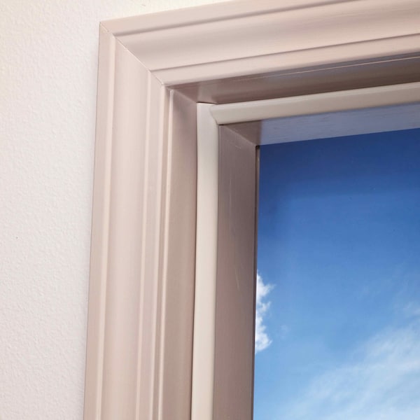 M-D Building Products 81 in. Beige Vinyl-coated Foam Top and Sides Door Seal for Doors with Kerf/Channel - 91800