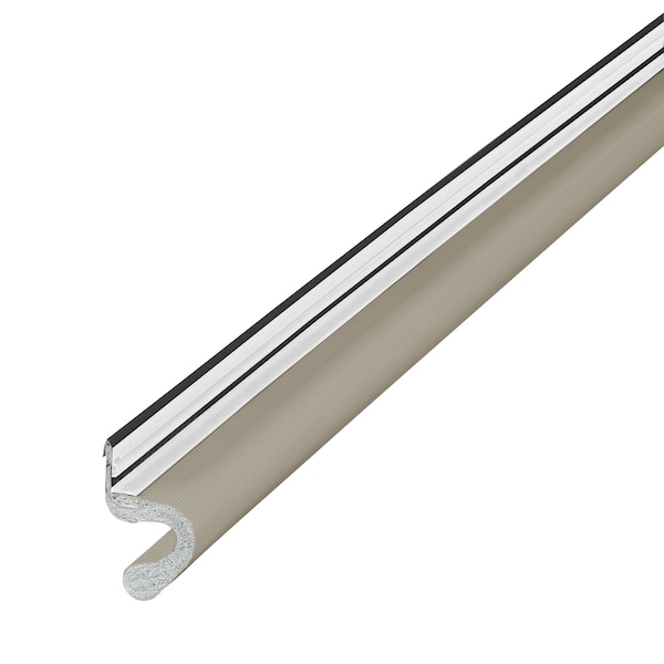 M-D Building Products 81 in. Beige Vinyl-coated Foam Top and Sides Door Seal for Doors with Kerf/Channel - 91800