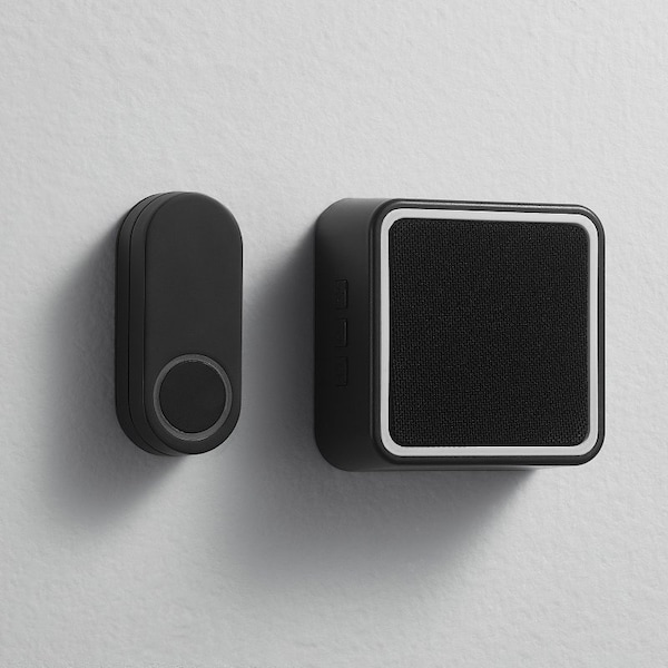 Heath-Zenith globe Doorbell Kit, Wireless, 4.5 V, 85 dB, Black - 18000151