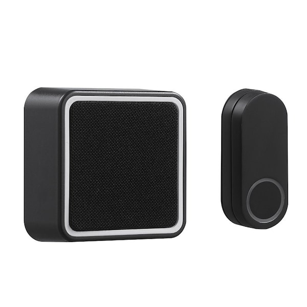 Heath-Zenith globe Doorbell Kit, Wireless, 4.5 V, 85 dB, Black - 18000151