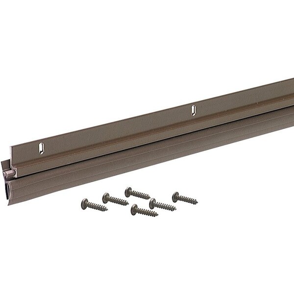 M-D Building Products 0 Door Sweep, 36 in L, Aluminum Flange, Vinyl Insert - 5173