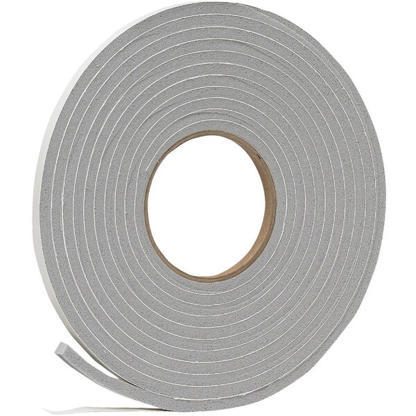 All-Source 3/8in. W x 1/4in. T x 17' L Gray Foam Weatherstrip Tape - V444HDI