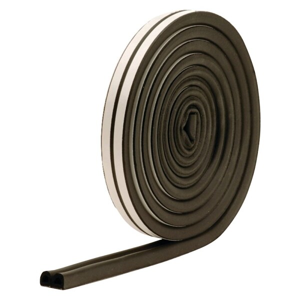 M-D Building Products 0 Weatherstrip Tape, 1132 in W, 17 ft L, EPDM Rubber, Black - 1025