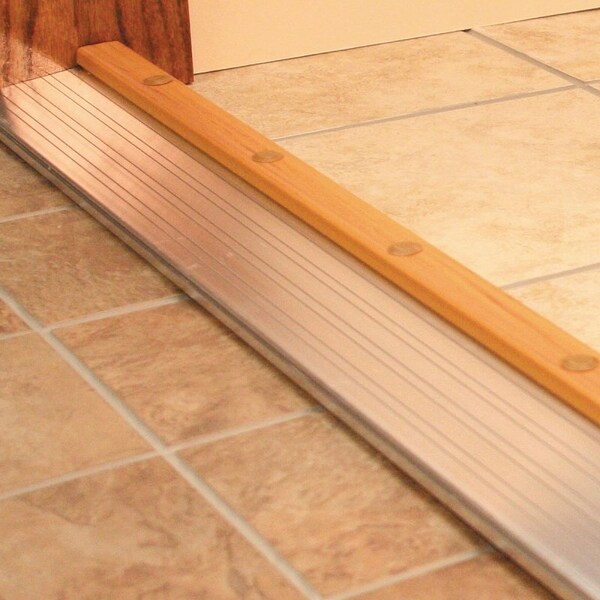 M-D Building Products M-D 43822 Break Threshold, 36 in L, 4-9/16 in W, Aluminum - 43822