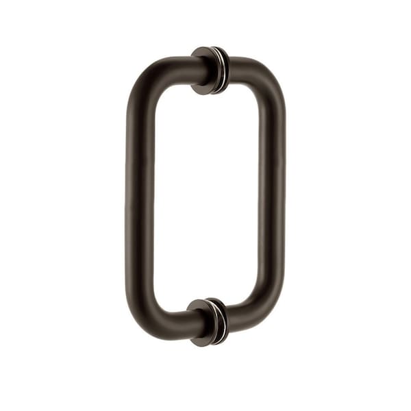 Richelieu 6inch 152 mm Center to Center Tubular BacktoBack Pull for Glass Shower Door, OilRubbed Bronze - SDTRDB07506ORB
