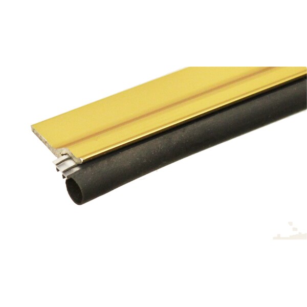 Randall Aluminum and Vinyl Door Weatherstrip Set Top (36") Piece and Two Side (84") Pieces (Gold) - V-88-G