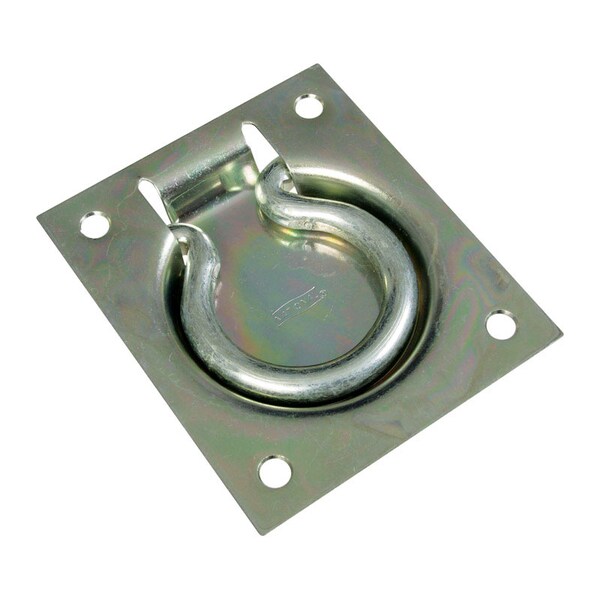 National Hardware National Hardware 3-1/2 in. L Zinc-Plated Silver Steel Flush Pull - N203-752
