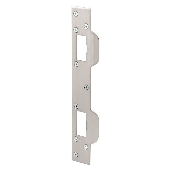 Primeline Tools Max Security Combo Strike, 1-5/8 in. x 11 in., Steel, Satin Nickel (Single Pack) - MP10385