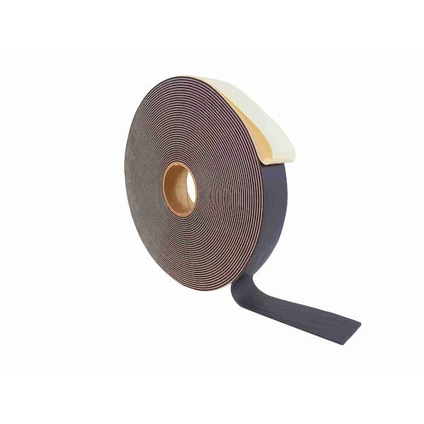 Wod Tape Tape Weatherstrip Seal Windows and Doors Sound Proof Insulation: 2 in. x 15 ft 3/4 Thick, 12PK - WOD SSLDFT-3/4-02000-12-15-BLA