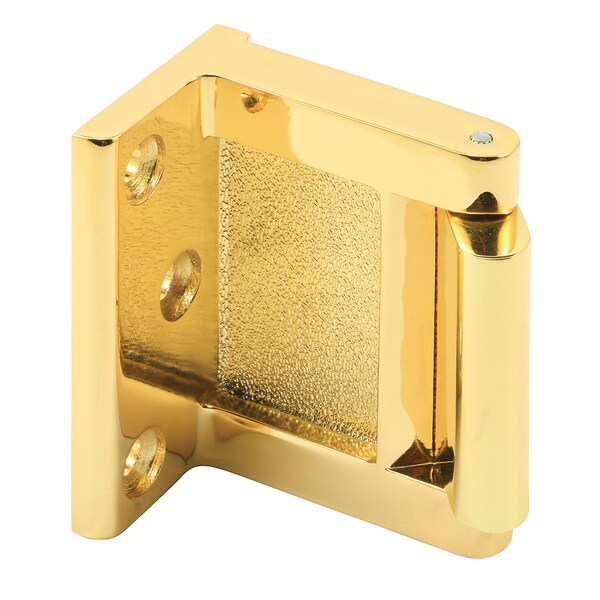 Prime-Line Hotel Door Blocker/Door Stop in Bright Brass Single Pack - MP4933