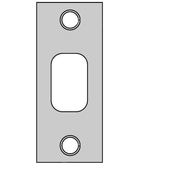 Kwikset 1-1/8 x 2-3/4 Square Corner Deadbolt Strike Satin Nickel Finish - 85278-15