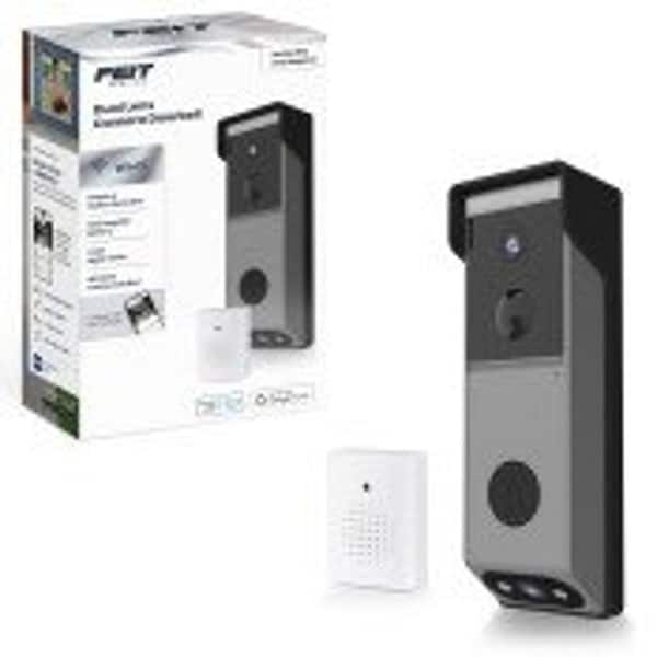 Feit Electric CAM2/DOOR/WIFI/BAT Smart Doorbell Dual Lens Camera, Battery - CAM2/DOOR/WIFI/BA