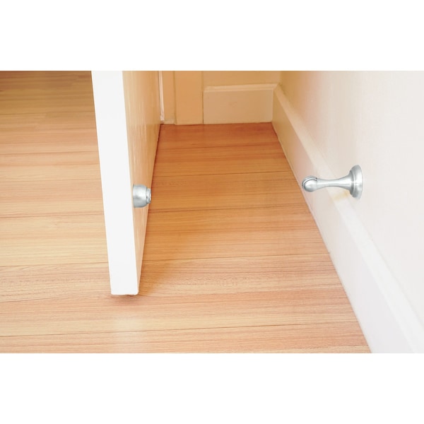 Richelieu 3inch 76 mm Magnetic Door Stop, Chrome - 67CR