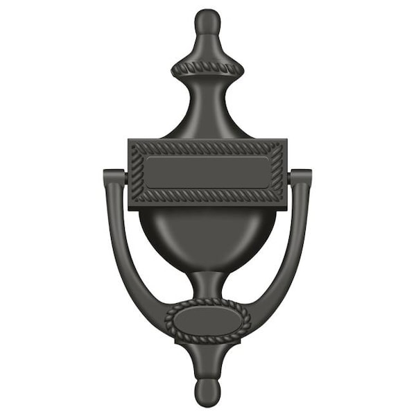 Deltana Door Knocker, Victorian Rope Oil Rubbed Bronze - DKR75U10B