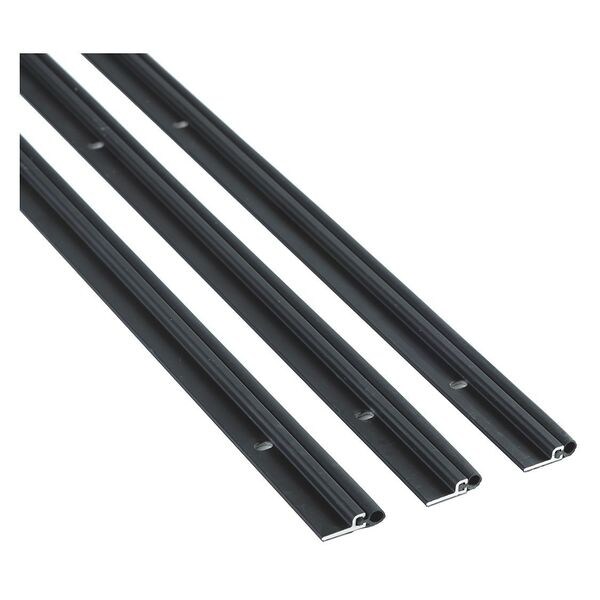 National Guard Weatherstrip, 3/16in., Vinyl, Black - 155VDKB-36X84