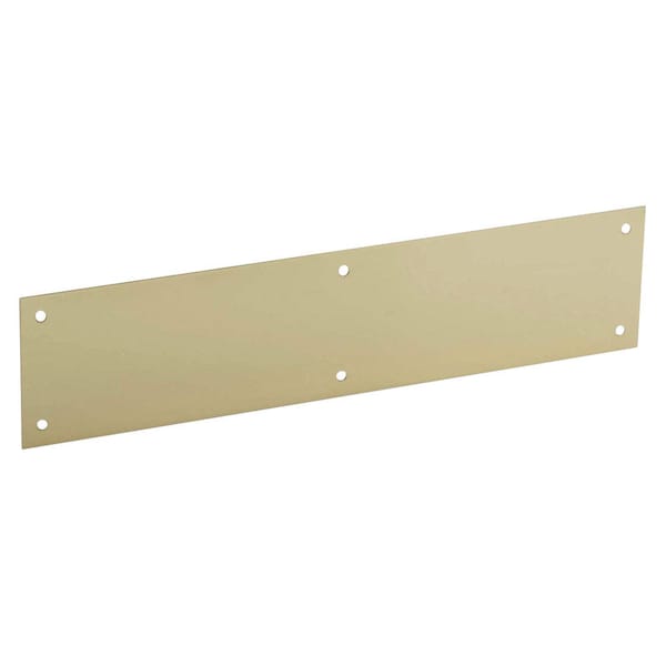 Schlage Schlage 6 in. H X 30 in. L Bright Brass Brass Kickplate - C8400B3 6X30