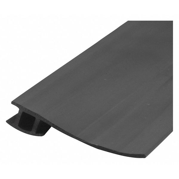 Prime-Line 1 in. to 1-3/4 in. x 7 ft., Black Vinyl Sliding Screen Door Weatherstrip (Single Pack) - B 791