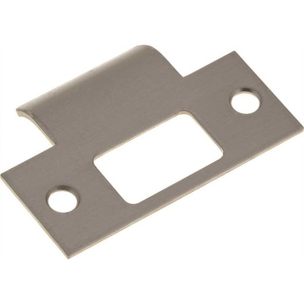Kwikset Plainlatch and Deadlatch Strike, Satin Nickel - 83028-15