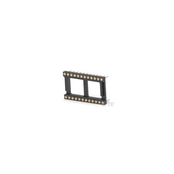 Te Connectivity Ic Socket, Dip24, 24 Contact(S), 2.54Mm Term Pitch, 0.6Inch Row Spacing, Solder - 2-1571552-8