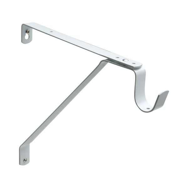 Pamex Heavy Duty Adjustable Shelf and Rod Support Bracket White Finish - DD0632WC