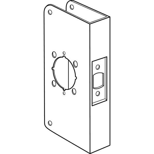 Zoro Select Door Reinforcer, H 9 x W 4 3/4 In - 2MDG9
