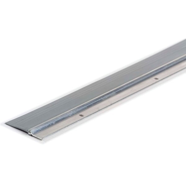 M-D Building Products Door Sweep, 48 in L, 214 in W, Aluminum Flange, Vinyl Insert - 69620