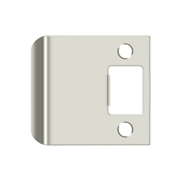 Deltana Extended Lip Strike Plate, 2-1/2" Overall Bright Nickel - SPE250U14