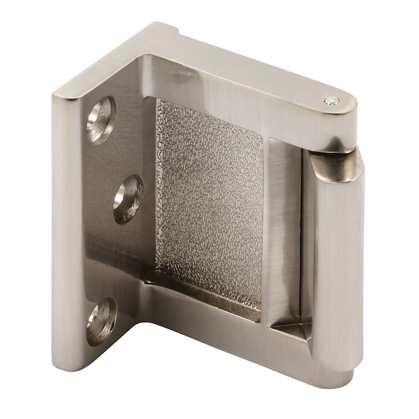 Prime-Line Hotel Door Blocker/Door Stop in Nickel (Single Pack) - MP4937