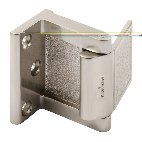 Prime-Line Hotel Door Blocker/Door Stop in Nickel (Single Pack) - MP4937