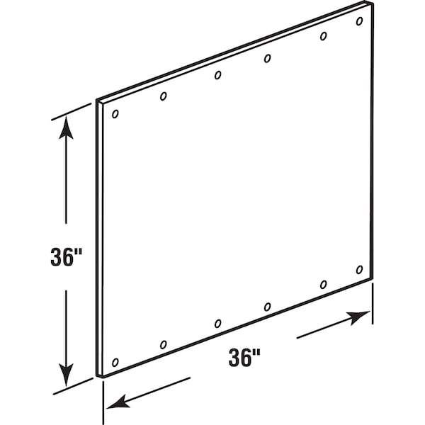 Prime-Line 36 in. X 36 in. Stainless Steel Commercial Door Kickplate (Single Pack) - J 5019