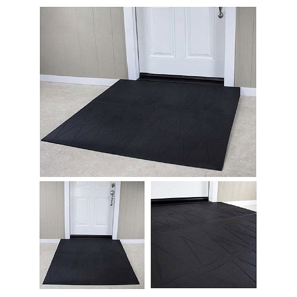 Saferesidential Ramps ADA Ramp, 4-3/4" H, 59-1/2" L, 48" W, Blk - SRR2475