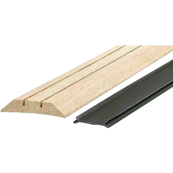 M-D Building Products Threshold with Seal, 36 in L, 312 in W, Hardwood, Unfinished - 11783