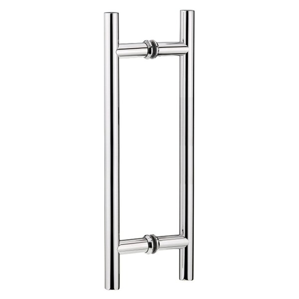 Richelieu 6inch 152 mm Center to Center Round BacktoBack Pull for Glass Door, Stainless Steel - 87H2R196170