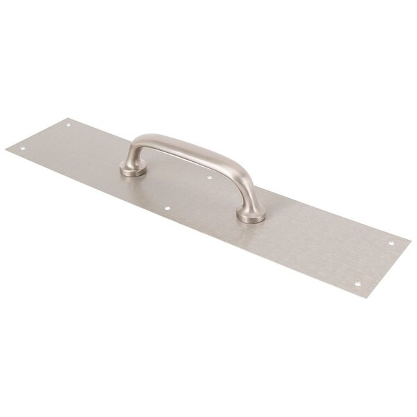 Prosource Door Pull Plate, 3-1/2 in W, 15 in D, 1-5/8 in H, Aluminum, Satin Nickel - 32239TNB-PS