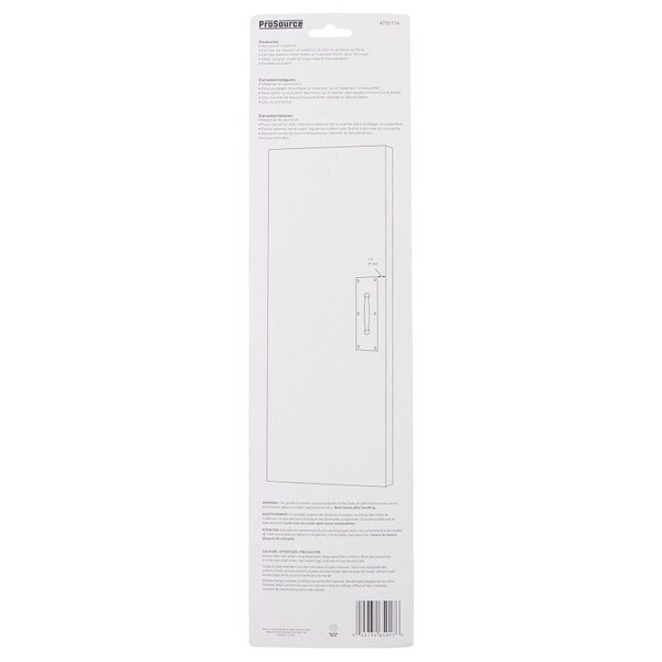 Prosource Door Pull Plate, 3-1/2 in W, 15 in D, 1-5/8 in H, Aluminum, Satin Nickel - 32239TNB-PS